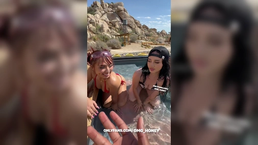 Auhneesh Nicole Foursome Pool Video