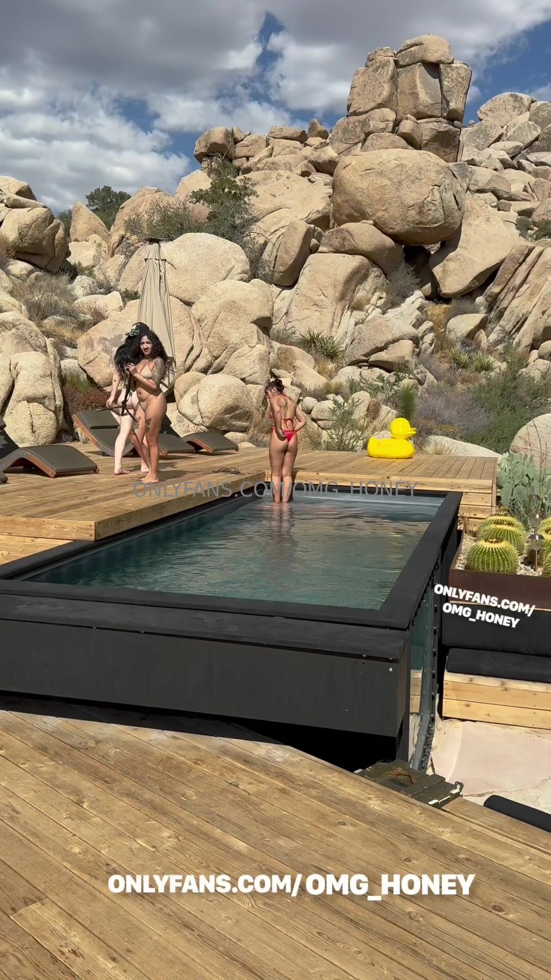 Auhneesh Nicole Foursome Pool Video