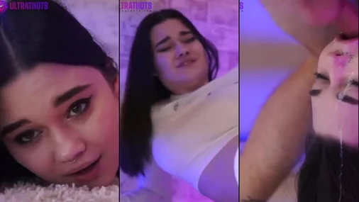 Tiny Babe Takes On A Big Cock