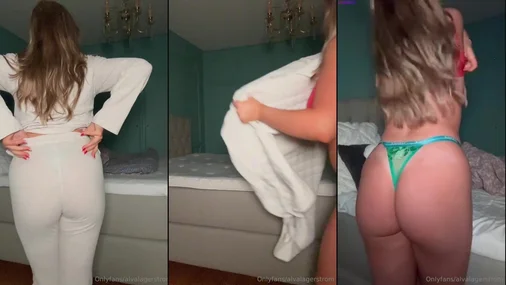 Schwedische Blondine beim Striptease 2