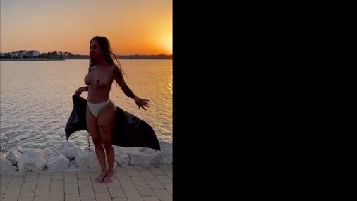 Swedish Babe Michelle Svendsen naked in public