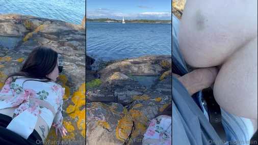 Schwedin onlyfans Eliin wird draußen in Schweden gefickt