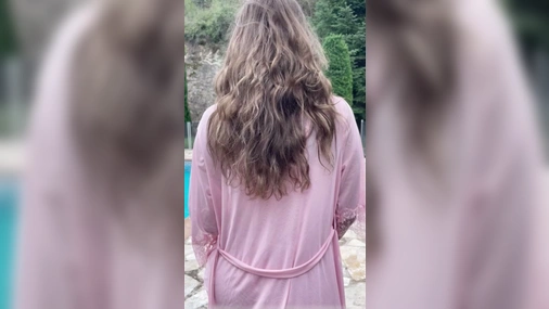 swedish onlyfans girl Michelle Svendsen strip and jump in the pool