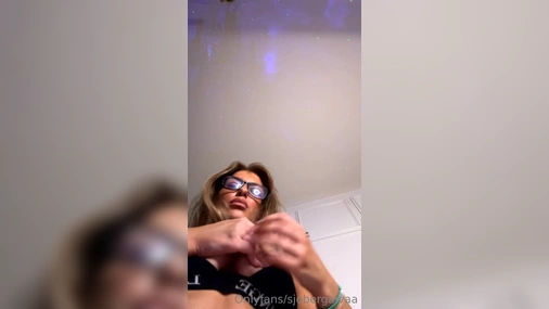 alva sjöberg playing with her tits in sexy underwear