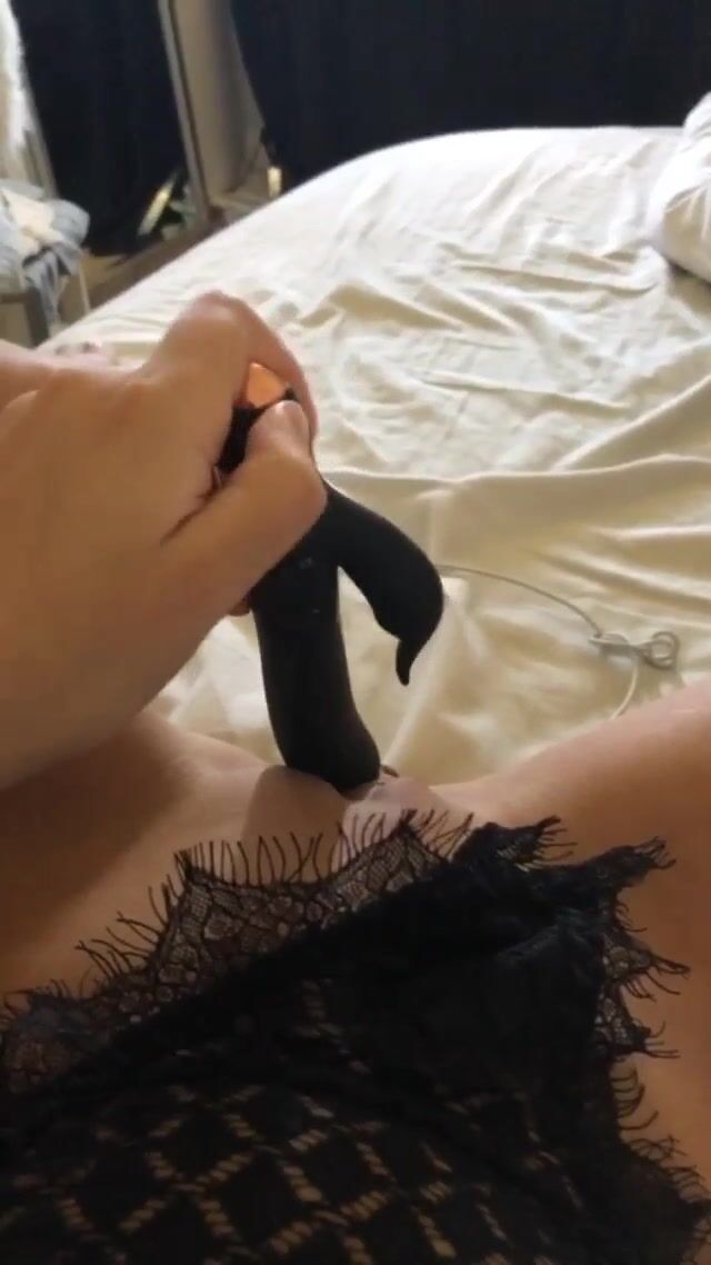 Swedish Moa Selin playing with herself