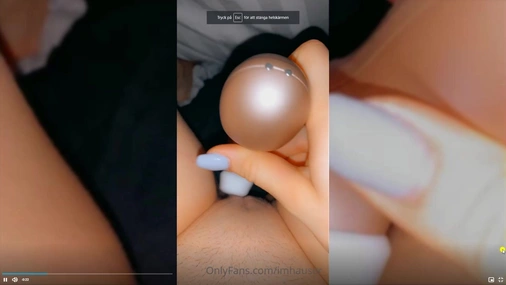 Swedish onlyfans teen tindra imhauser using her vibrator