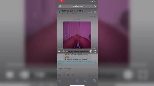 Baddiegabriela fucks her self with a big dildo