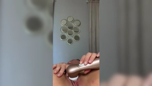 Swedish babe Nadja steding using vibrator in her tight pussy
