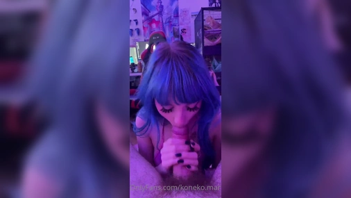 Swedish koneko.mari blowjob cum swallow