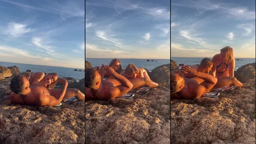 Dreier mit Princess Polly am Strand