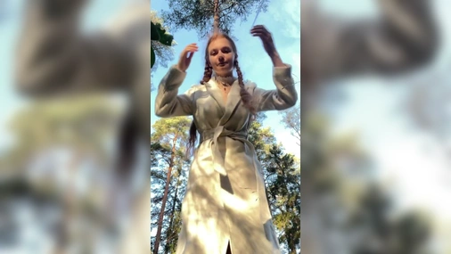 Swedish teen MejaiMilk outside