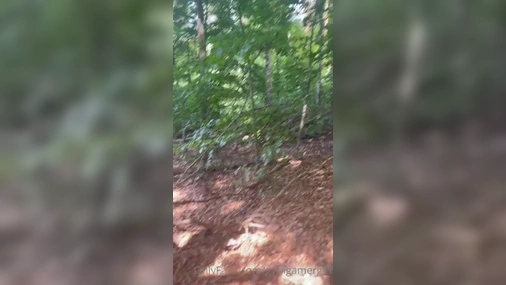 GymGamerGirl outdoor in woods