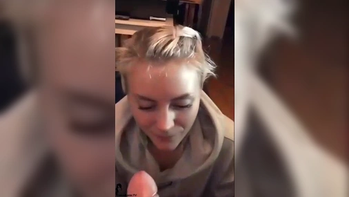 Swedish mrsbadass blowjob cum swallow