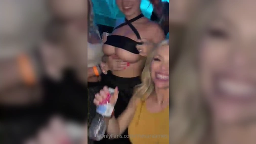 Sara Ames Flashing Tits In Public
