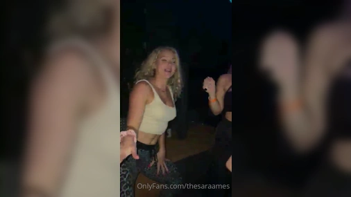 Sara Ames Flashing Tits In Public
