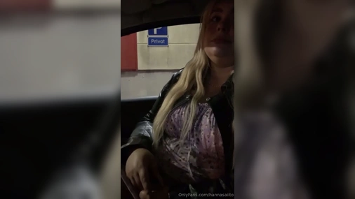 Swedish Hanna Saiito sextape in car