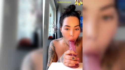 Michelle Svendsen blowjob dildo & pussyplay