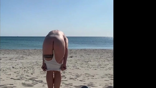 Norwegian girl fucked on the beach