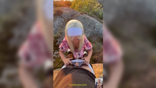 Elin Swede blowjob in beautiful sunset