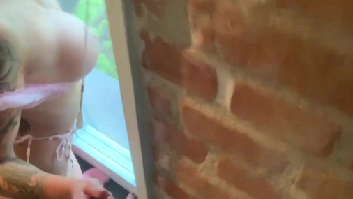 Swedish Blixt window masturbation