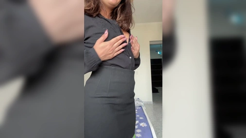 Horny Wife Showing Her Titties