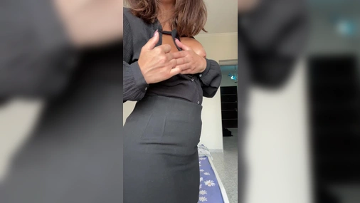 Horny Wife Showing Her Titties