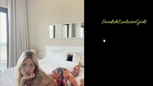Swedish Babe Zhara Nilsson Jerk Of Instructions & pussy dildo masterbation