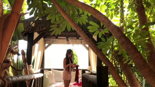 LalaGi Outdoor Posing In Sexy Dress Compilation