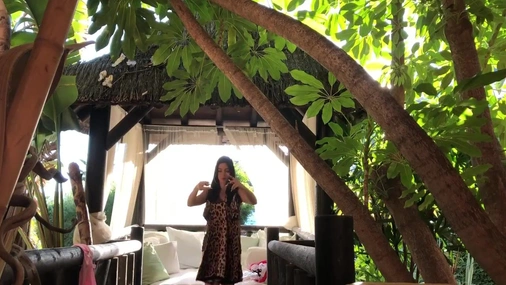 LalaGi Outdoor Posing In Sexy Dress Compilation