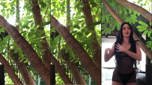 LalaGi Outdoor Posing In Sexy Dress Compilation