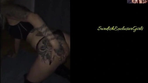 Swedish tatooed babe Paulina Alatalo teasing