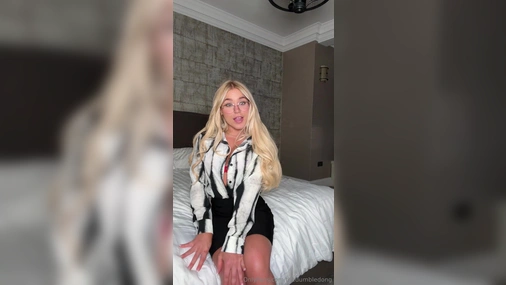 Elle Brooke Fucking Wet Pussy with Big White Dildo