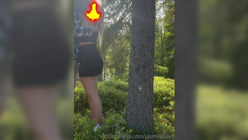 JasminJuliet Sucks And Fucks in Forest