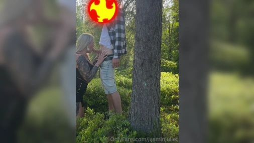 JasminJuliet Sucks And Fucks in Forest