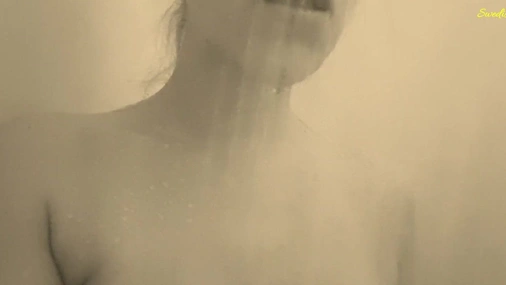 Swedish Babe Candy showers her naked sexy body