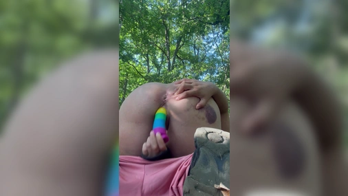 Swedish Nell Kronberg outdoor masturbation
