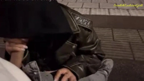 Swedish Babe Elin Swede having sex at a Public Train Station