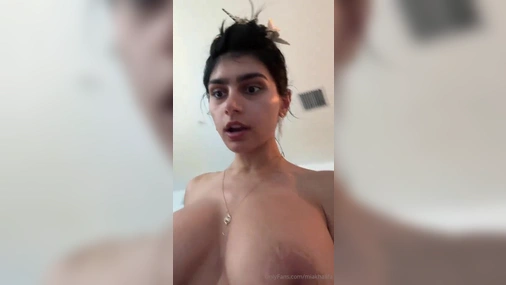 Mia Khalifa Topless And Smoking