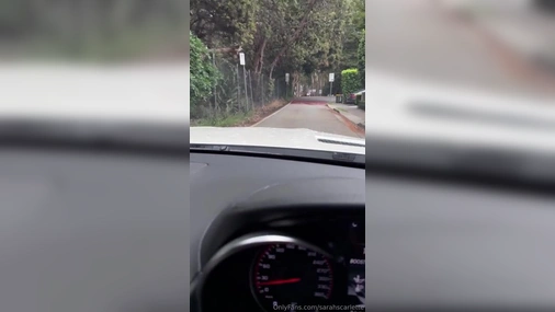 Sarah Lloyd Risky Sextape in Car