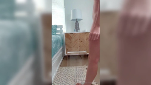 Vicky Stark Riding Big Transparent Dildo