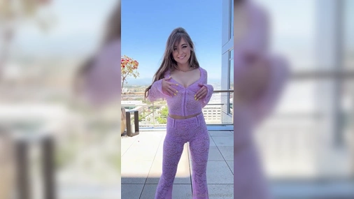 Riley Reid Undressing Naked Outside And Teasing Pussy