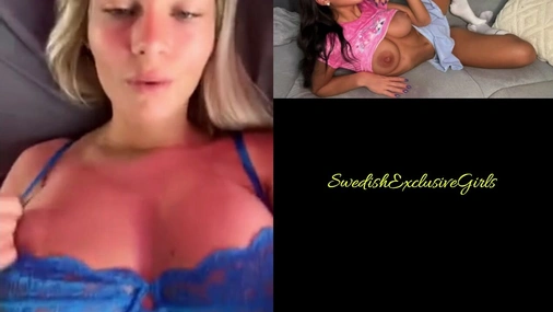 Swedish babe thatyoungblonde flash her perfect big tits