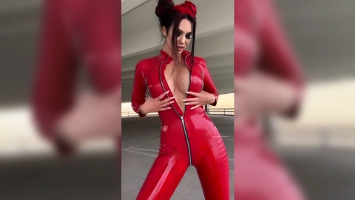 starfuckedmodel - BTS from todays shoot. love this catsuit! (onlyfans-enhanced)