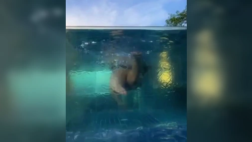 Swedish M4m4chul0 in pool