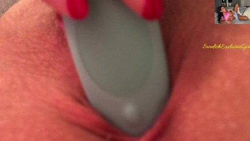Norwegian Babe Melina Johnsen playing with her hot tight pussy