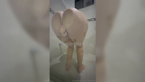 Elenita Forger Big Ass Fucking Dildo in Shower