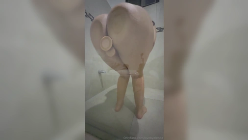 Elenita Forger Big Ass Fucking Dildo in Shower