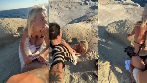 Rebecca McLeod Riskantes Sextape im Freien am Strand