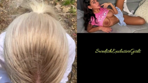 Norwegian Babe TheBelleBunny Sex in the wild & cumshot on big juicy ass