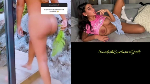 Norwegian Babe Melina Johnsen Naked walk with her amazing big ass